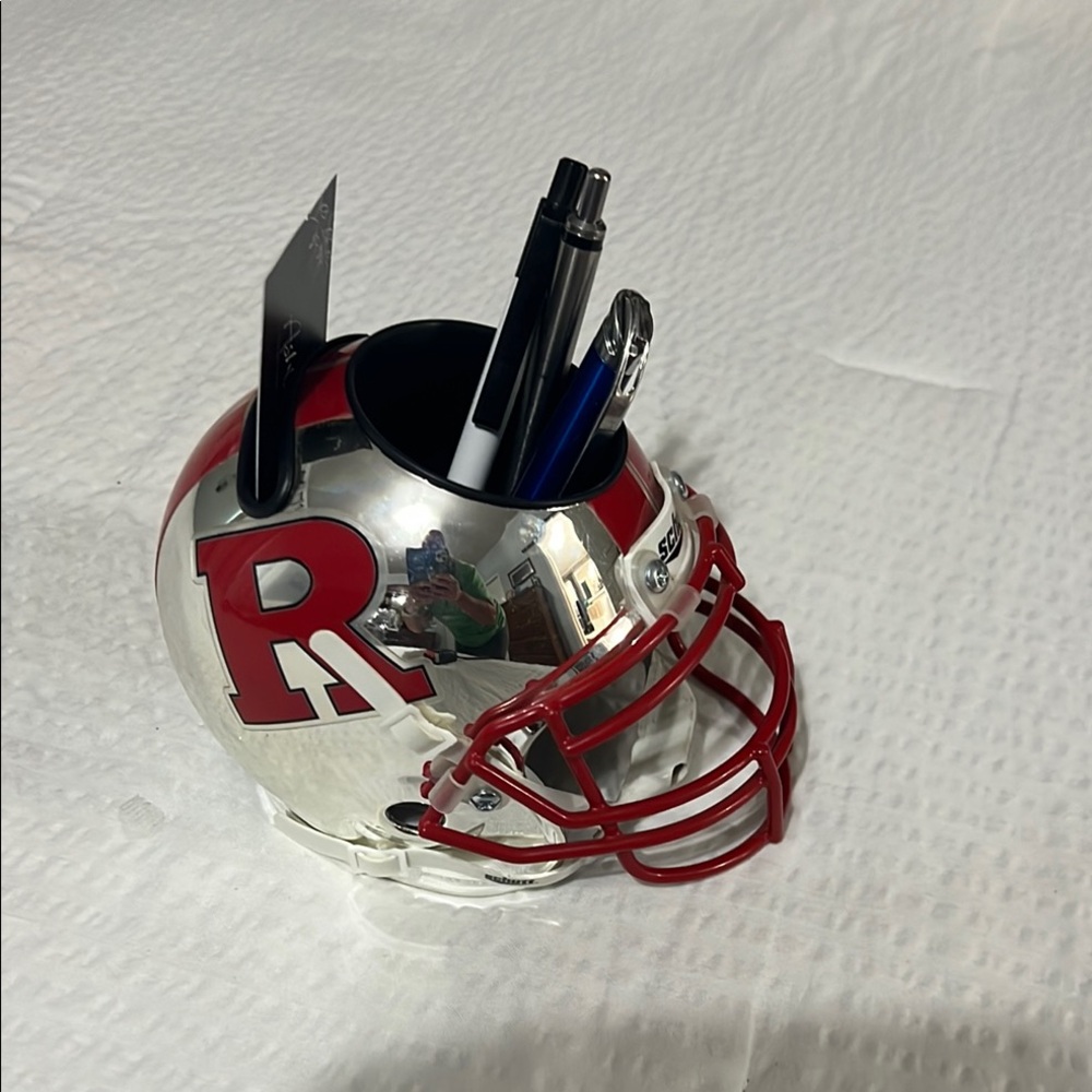 Rutgers Football Helmet Pen and card holder - Picture 2 of 5